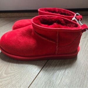 UGG Red Ankle Boots